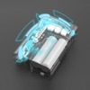Bomba de aire inteligente para motocicleta ABS Shell con batería incorporada de 4000 mAh